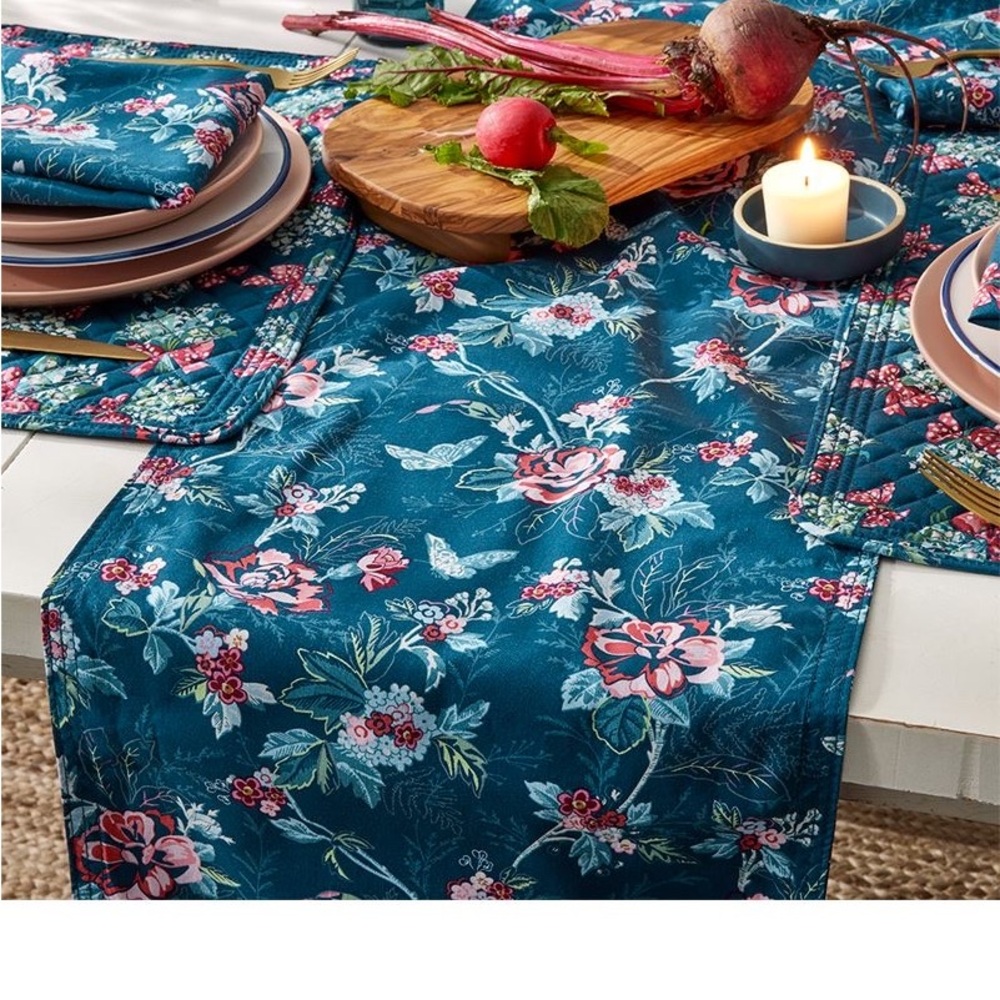 Vera Bradley table runner in Rose Toile